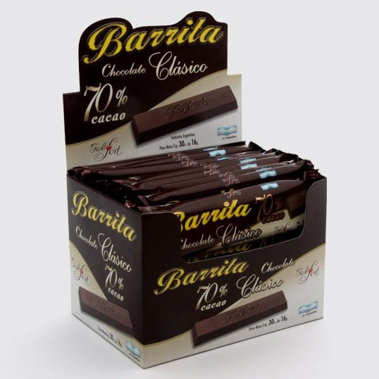 Chocolate Submarino 70% Cacao Felfort - COSAS NUESTRAS
